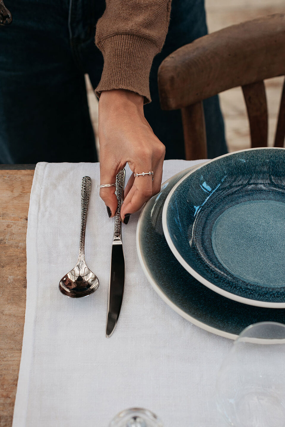 Set posate 24 pezzi collezione Venezia in acciaio inox