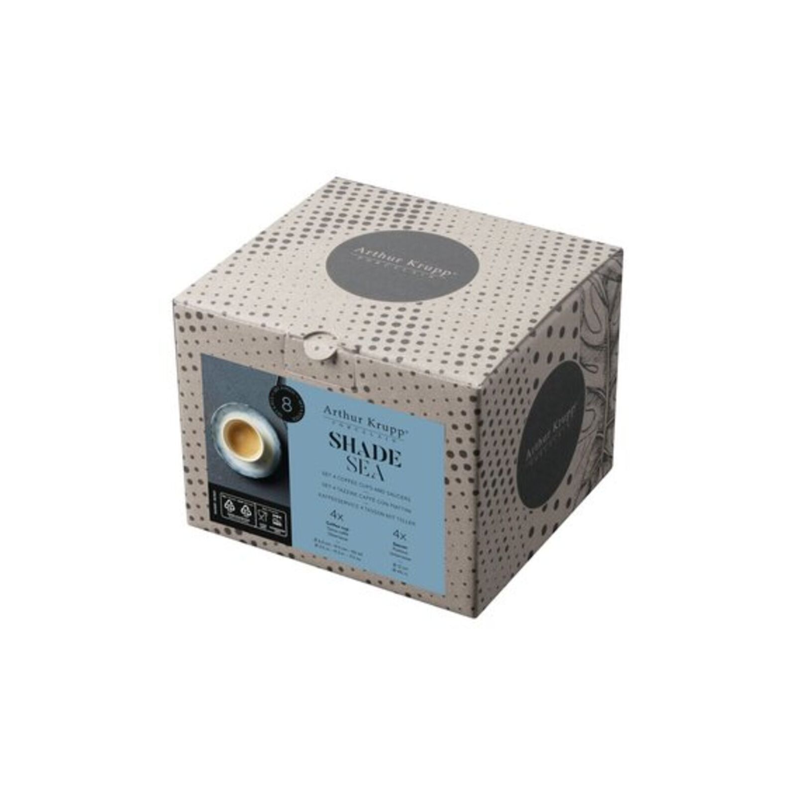 Coffee set 4 pcs, coffee cups and saucers image number null