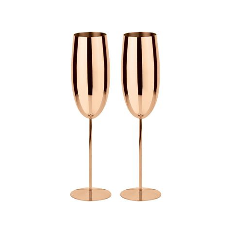 Set 2 pz, flute champagne