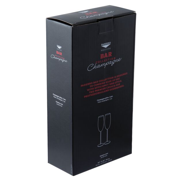 Set 2 pcs, flute champagne image number 2