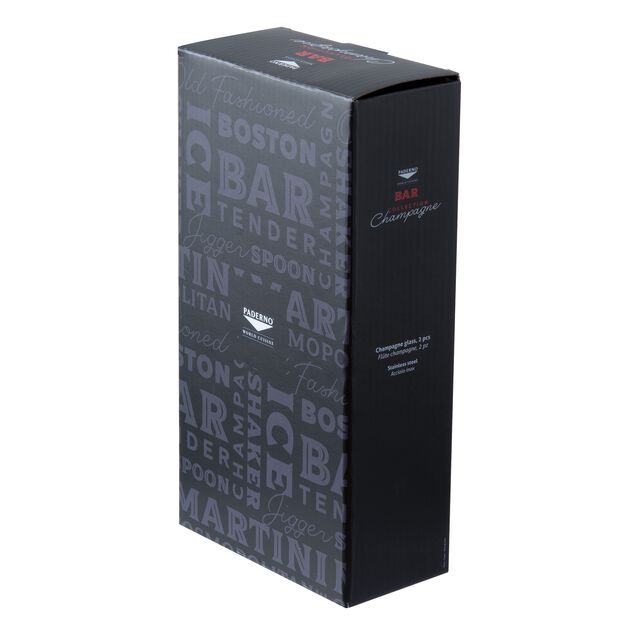 Set 2 pcs, flute champagne image number 2