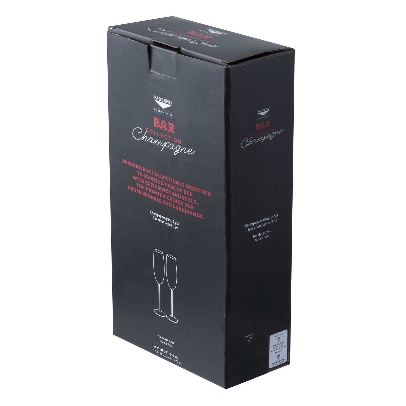 Set 2 pcs, flute champagne image number null