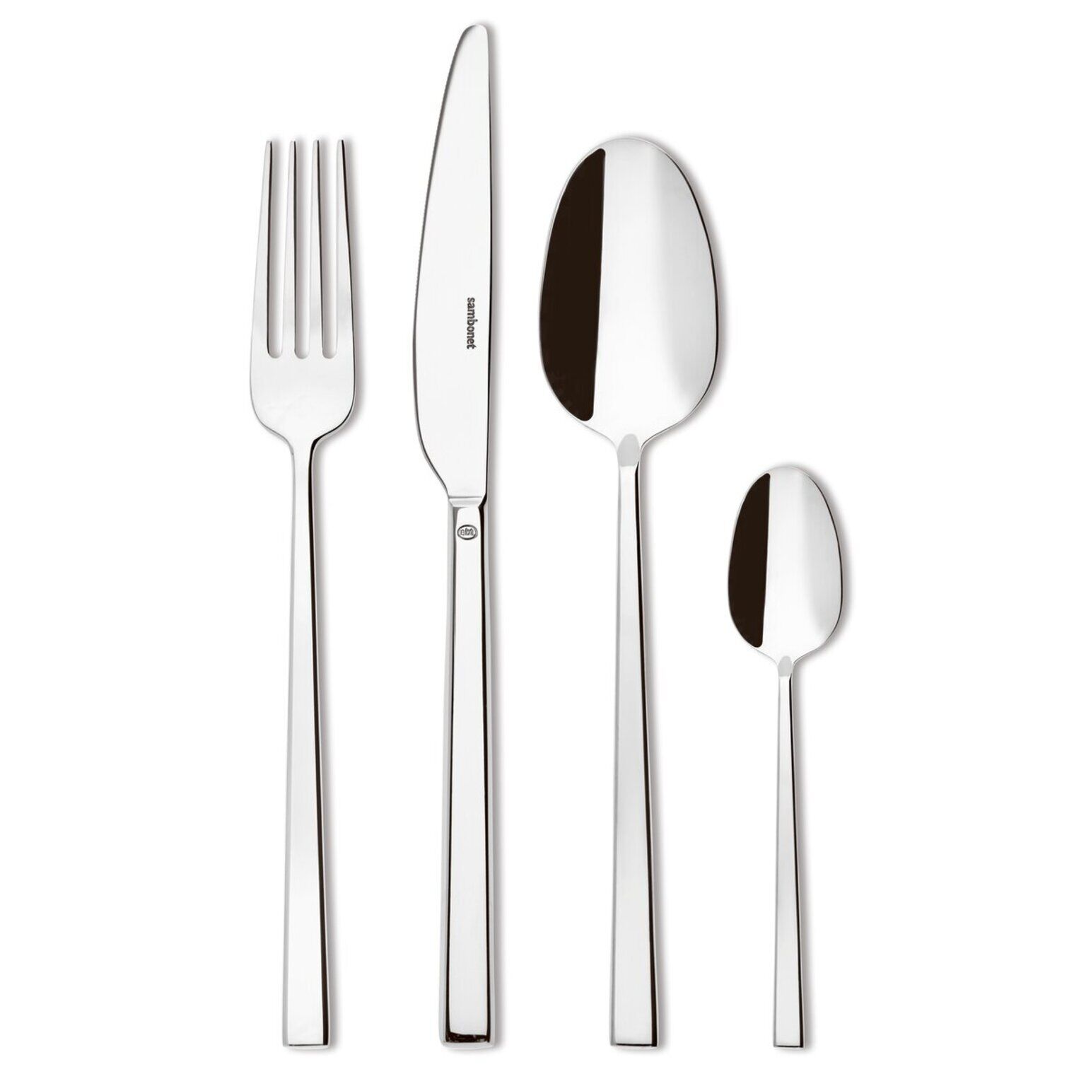Cutlery set, 32 pieces , Mirror Steel, Rock, Sambonet
