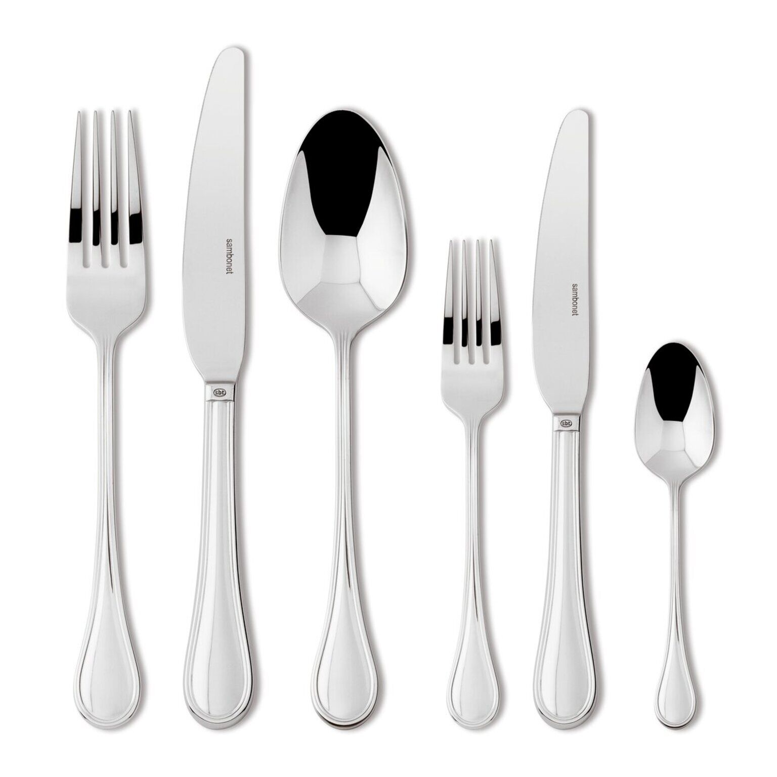 Cutlery set, 36 pieces , Mirror Steel, Royal, Sambonet