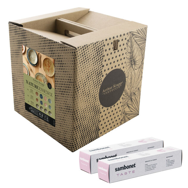 Cutlery set with plates set, 4 people image number 1