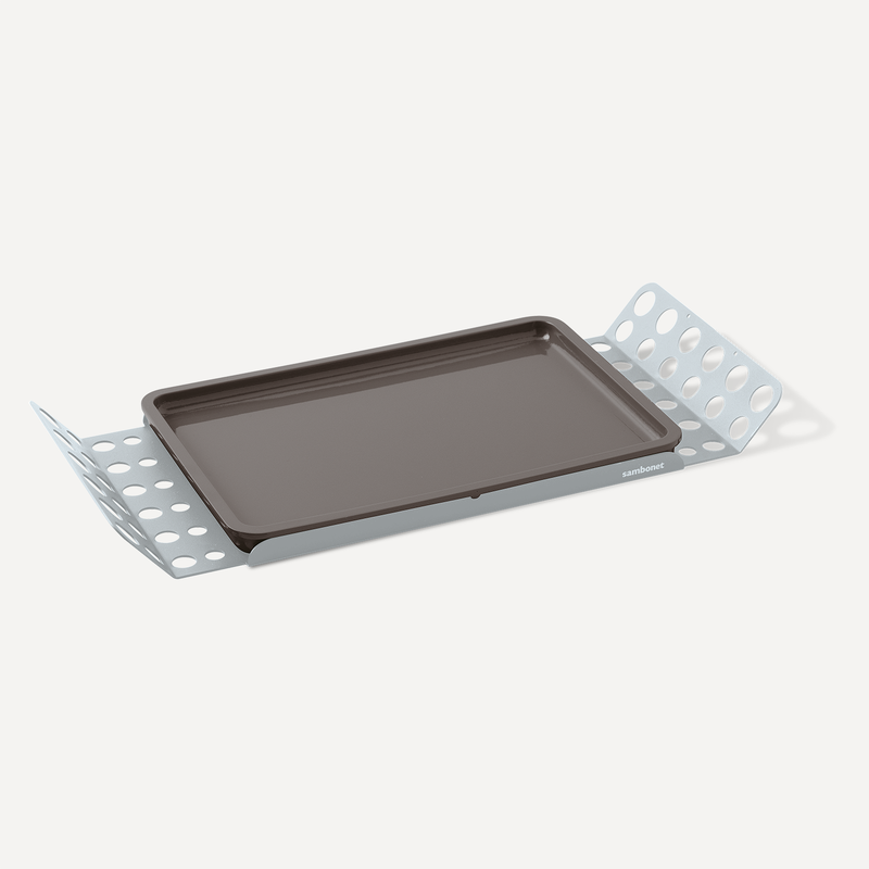 Big tray with laquered wood insert