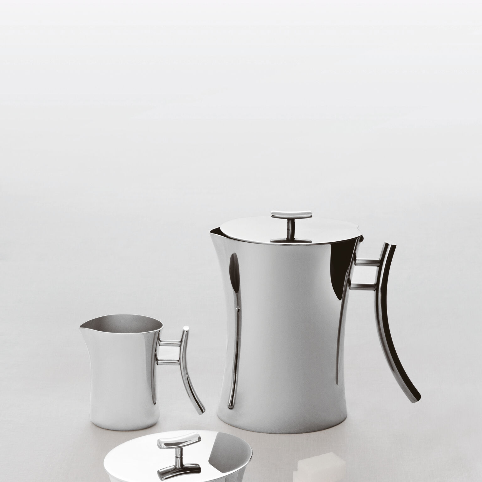 Teapot , Silverplated Steel, Bamboo, Sambonet