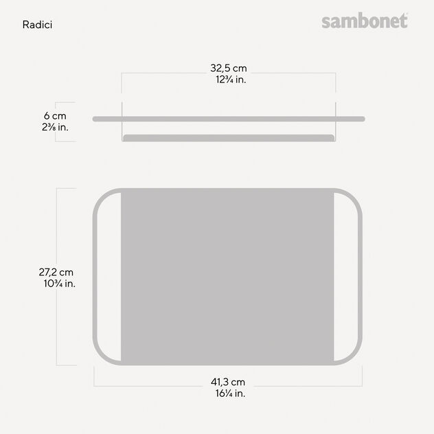 Small tray with stoneware insert image number 5