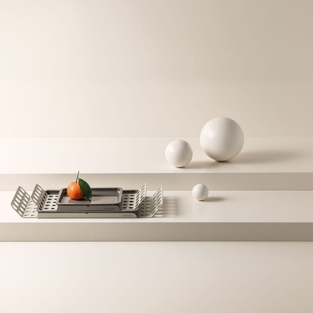 Big tray with laquered wood insert image number 5