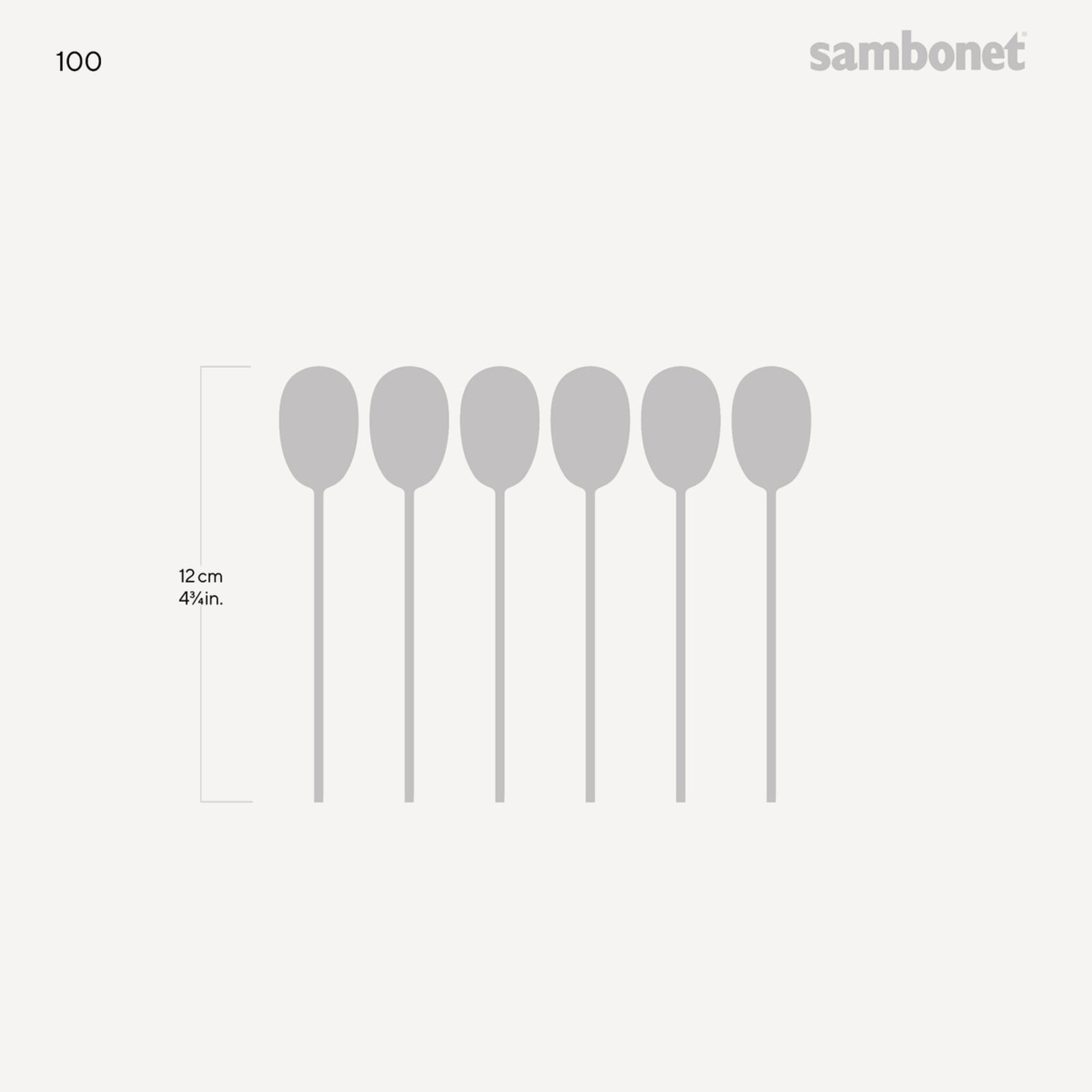 Set 6 cucchiaini caffè espresso  image number null