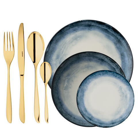 Set posate e set piatti, 4 persone