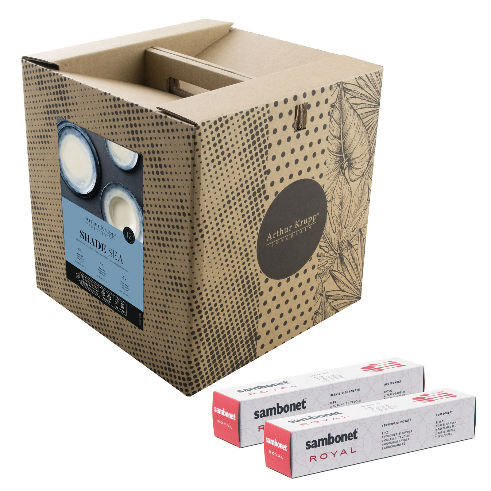 Set de couverts avec assiettes, 4 personnes image number null