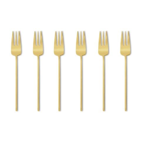 6 cake forks set 