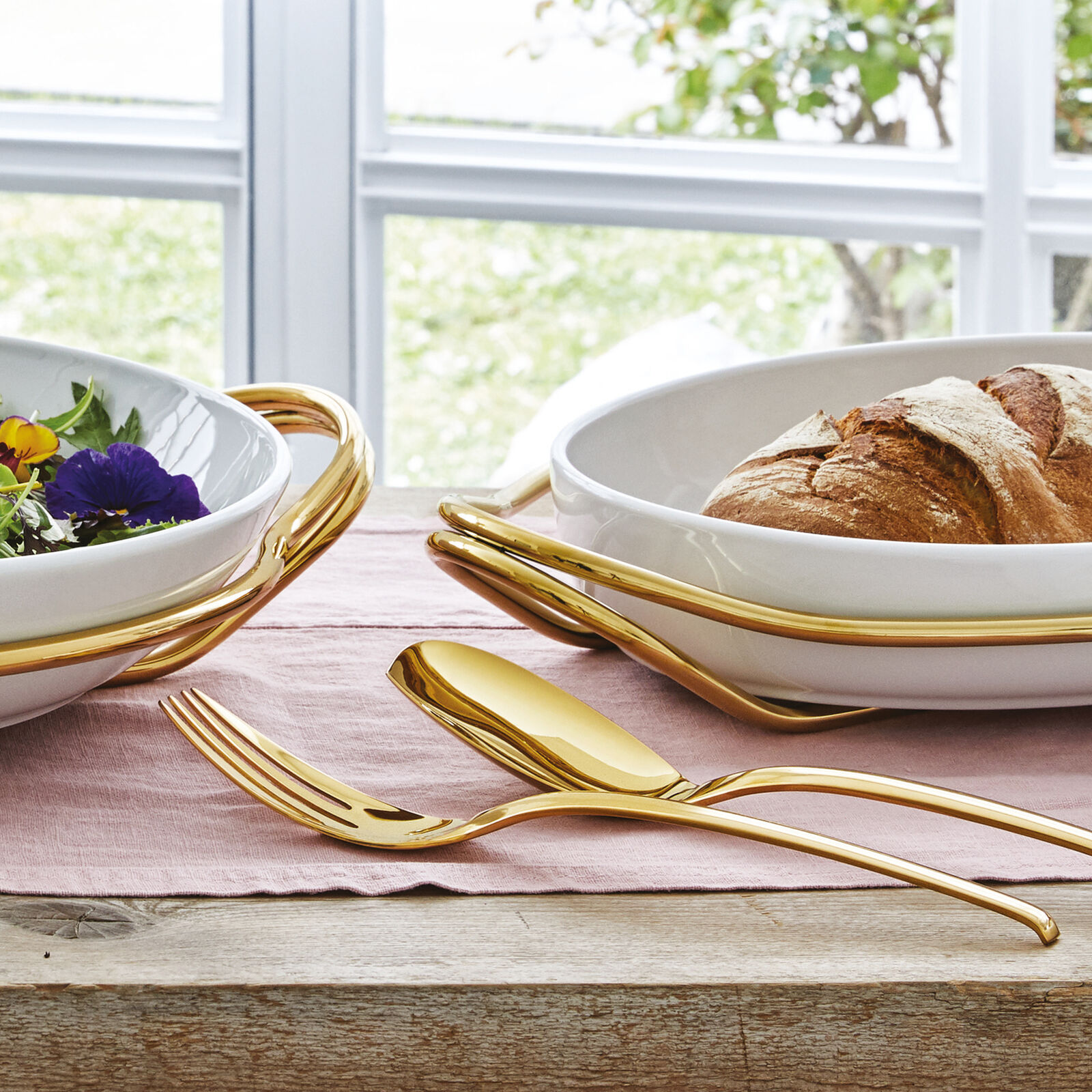 Set cucchiaio & forchetta servire  image number null