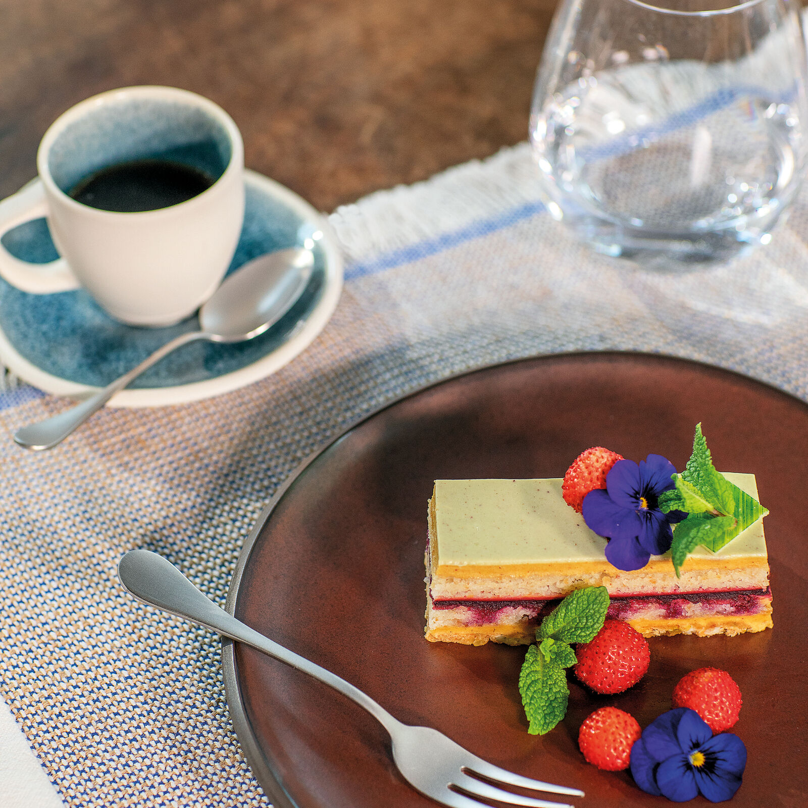 6 cake forks set  image number null