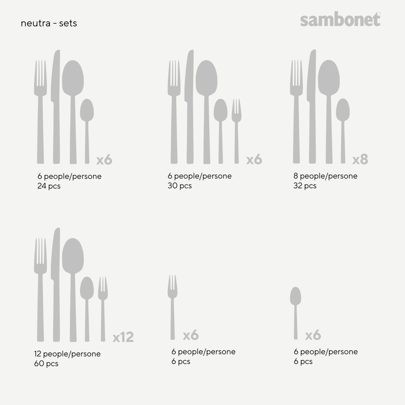 Servizio tavola 60 posate  image number null