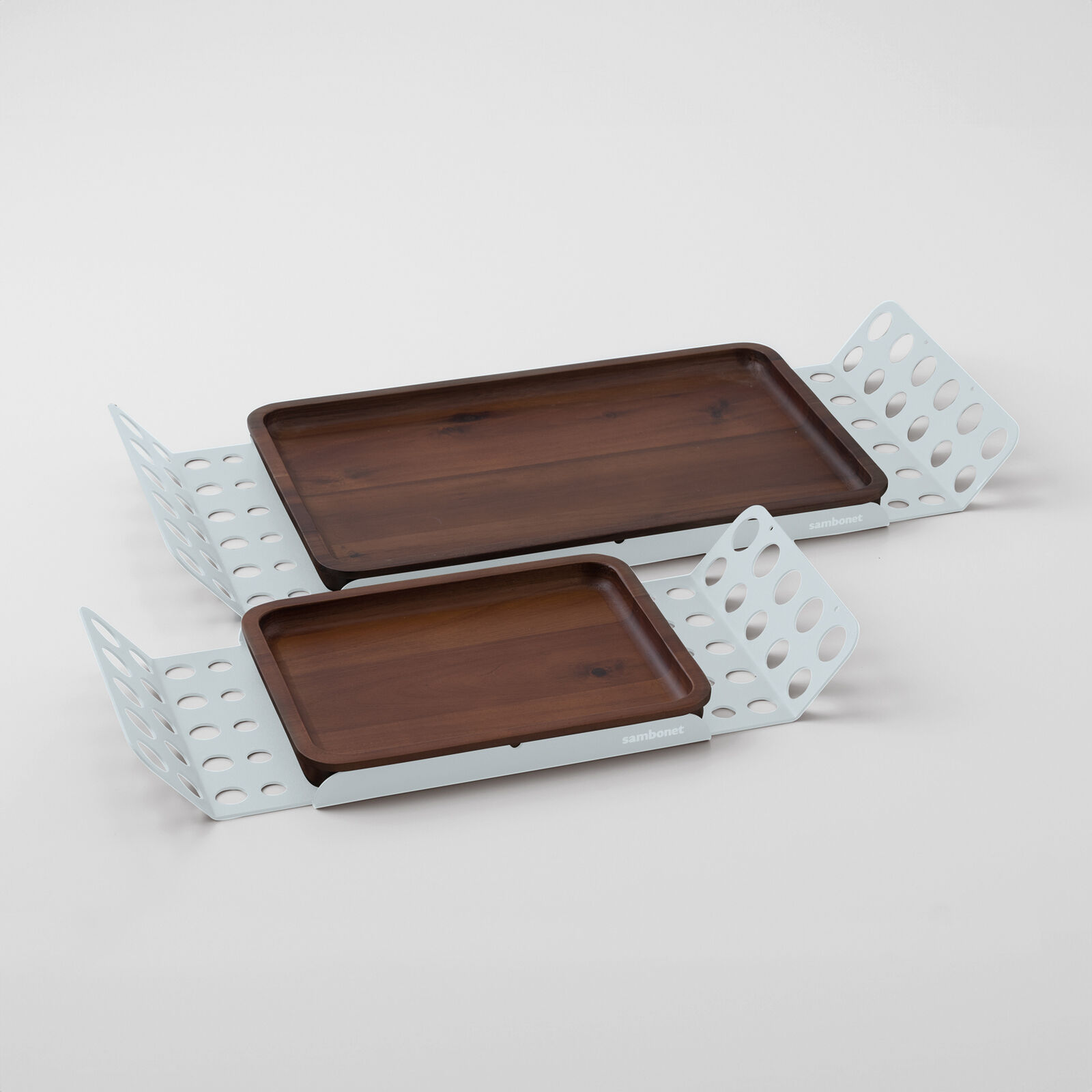Vassoio piccolo con inserto in legno di acacia image number null