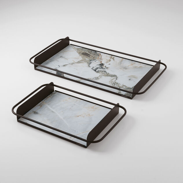 Big tray with stoneware insert image number 3