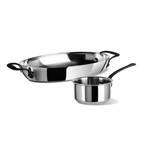 Gourmet Duo, set 2 pezzi con tegame e scaldaburro