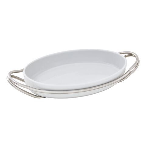 Support avec plate ovale 