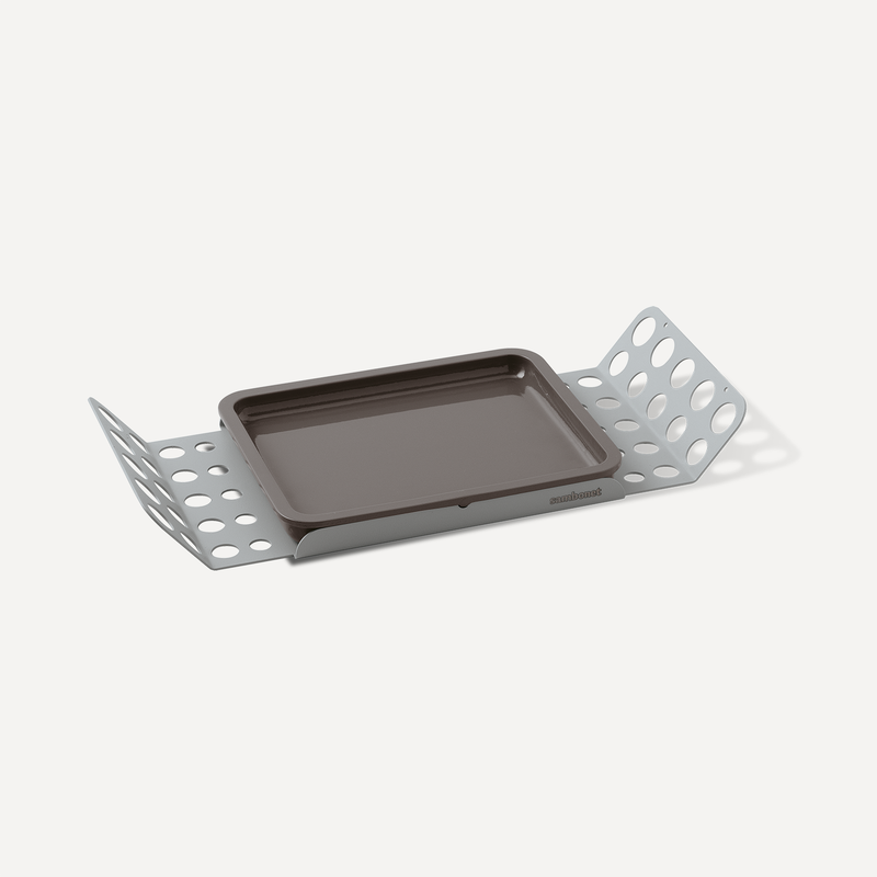 Small tray with laquered wood insert