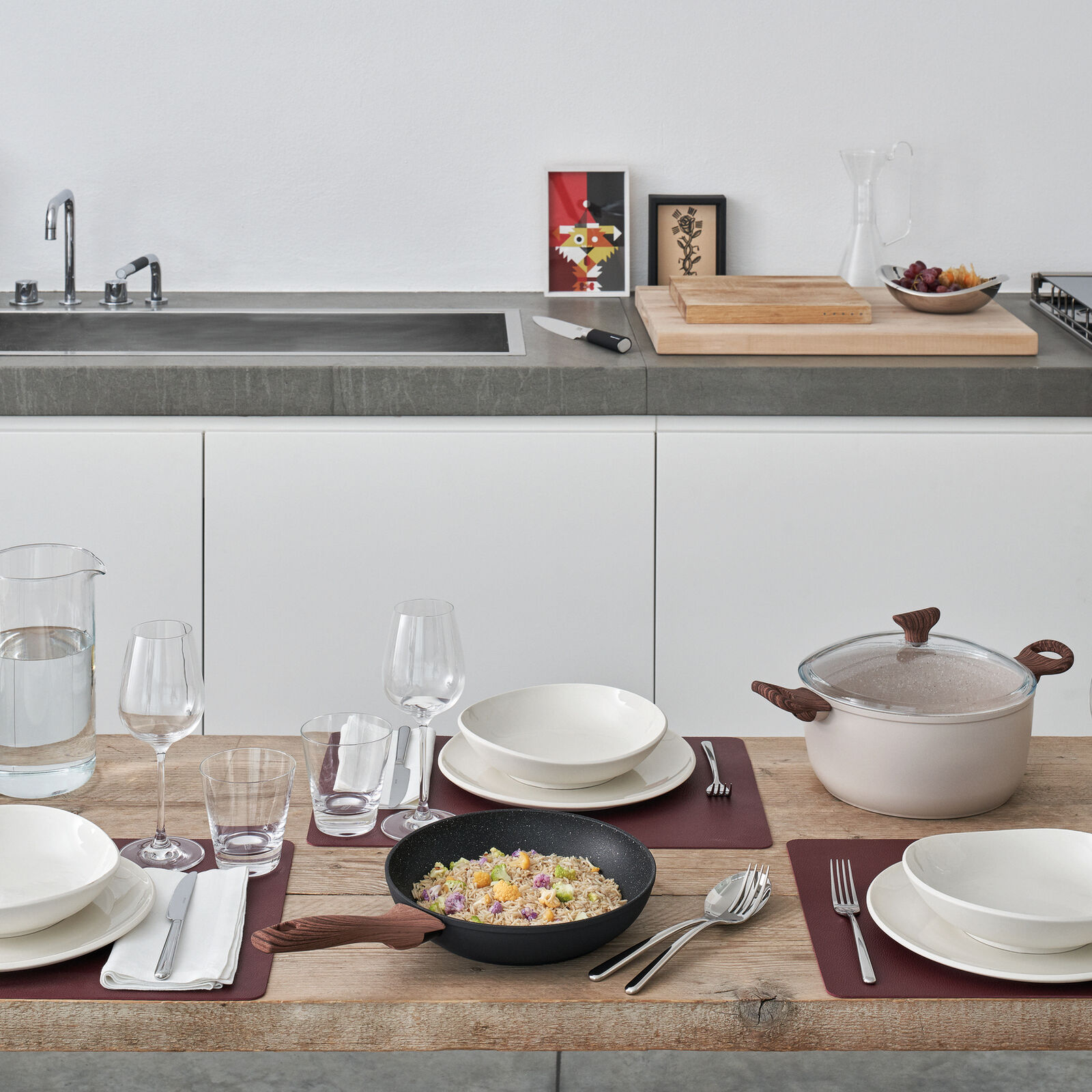 Casseruola alta 2 maniglie  image number null