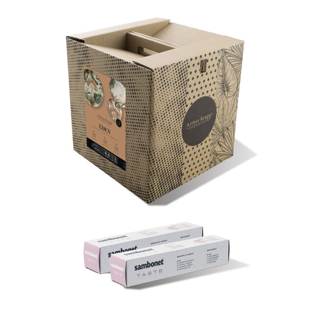 Cutlery set with plates set, 4 people image number 2