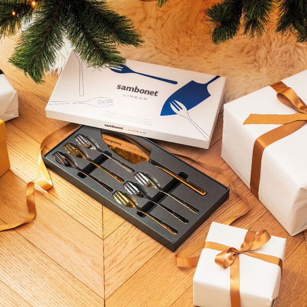 Set 6 forchettine dolce e pala torta image number 3