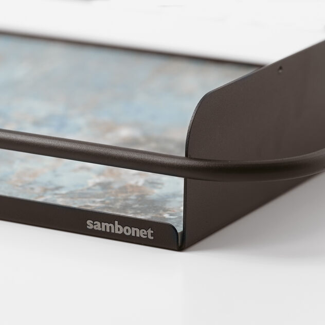 Big tray with stoneware insert image number 1