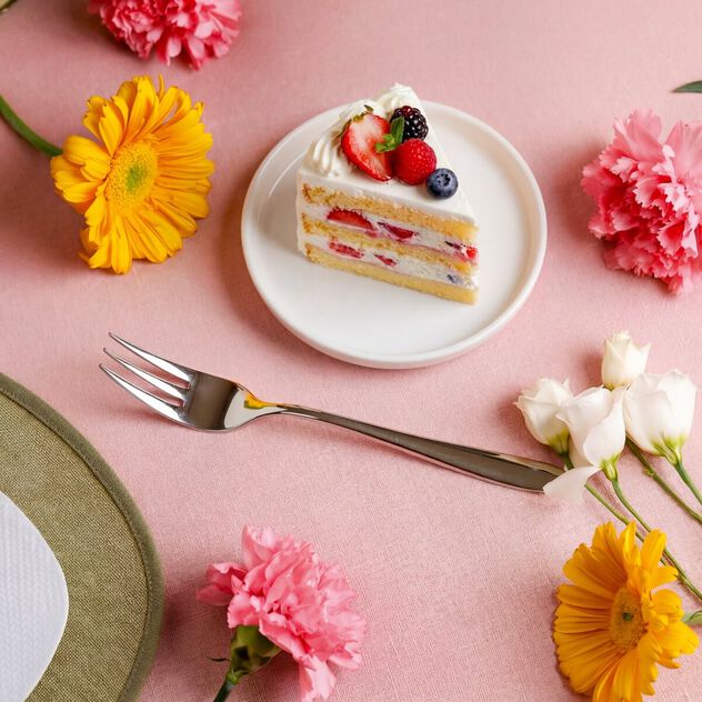 6 cake forks set  image number 1