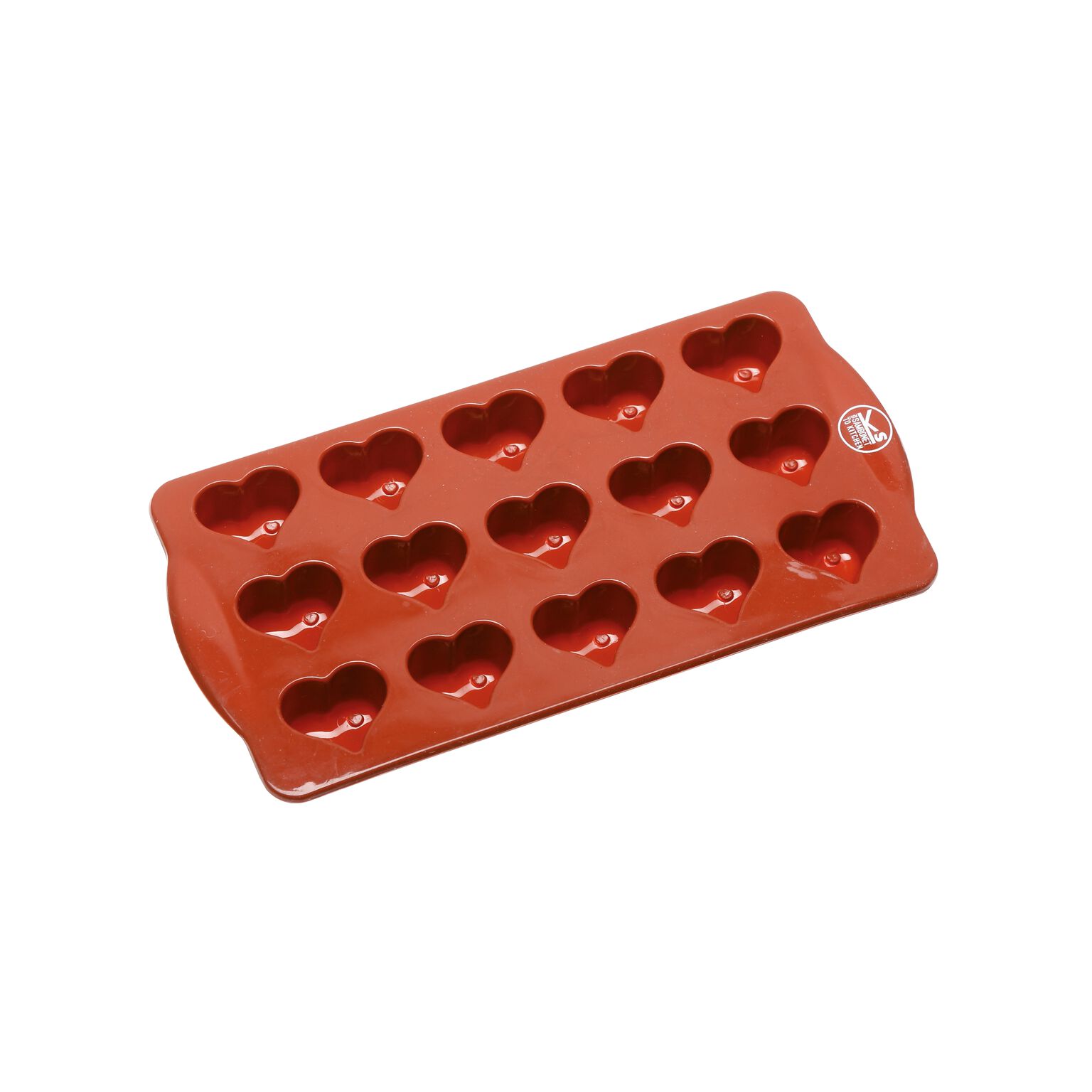 Chocolate mold 15 cubes, heart