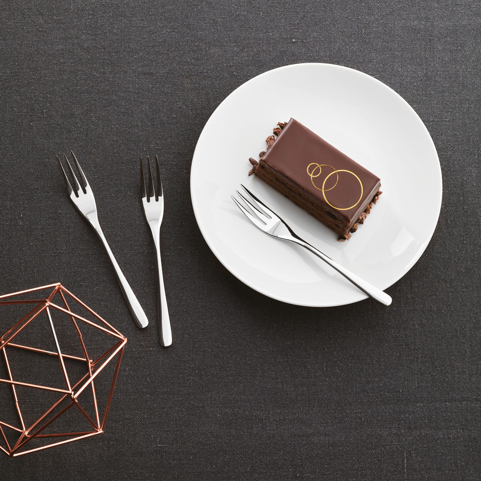 6 cake forks set  image number null