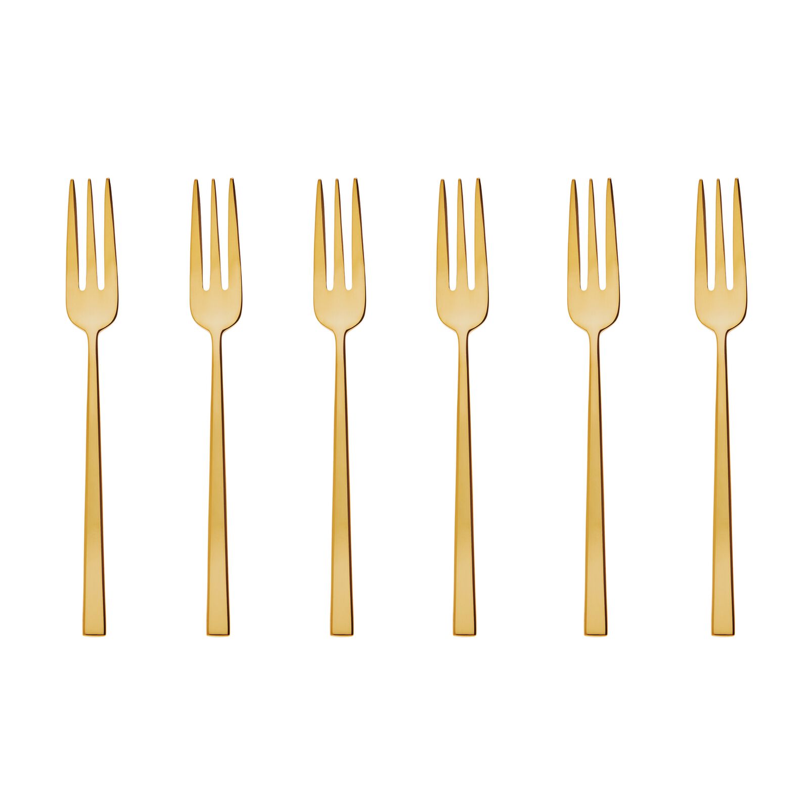 6 cake forks set  image number null