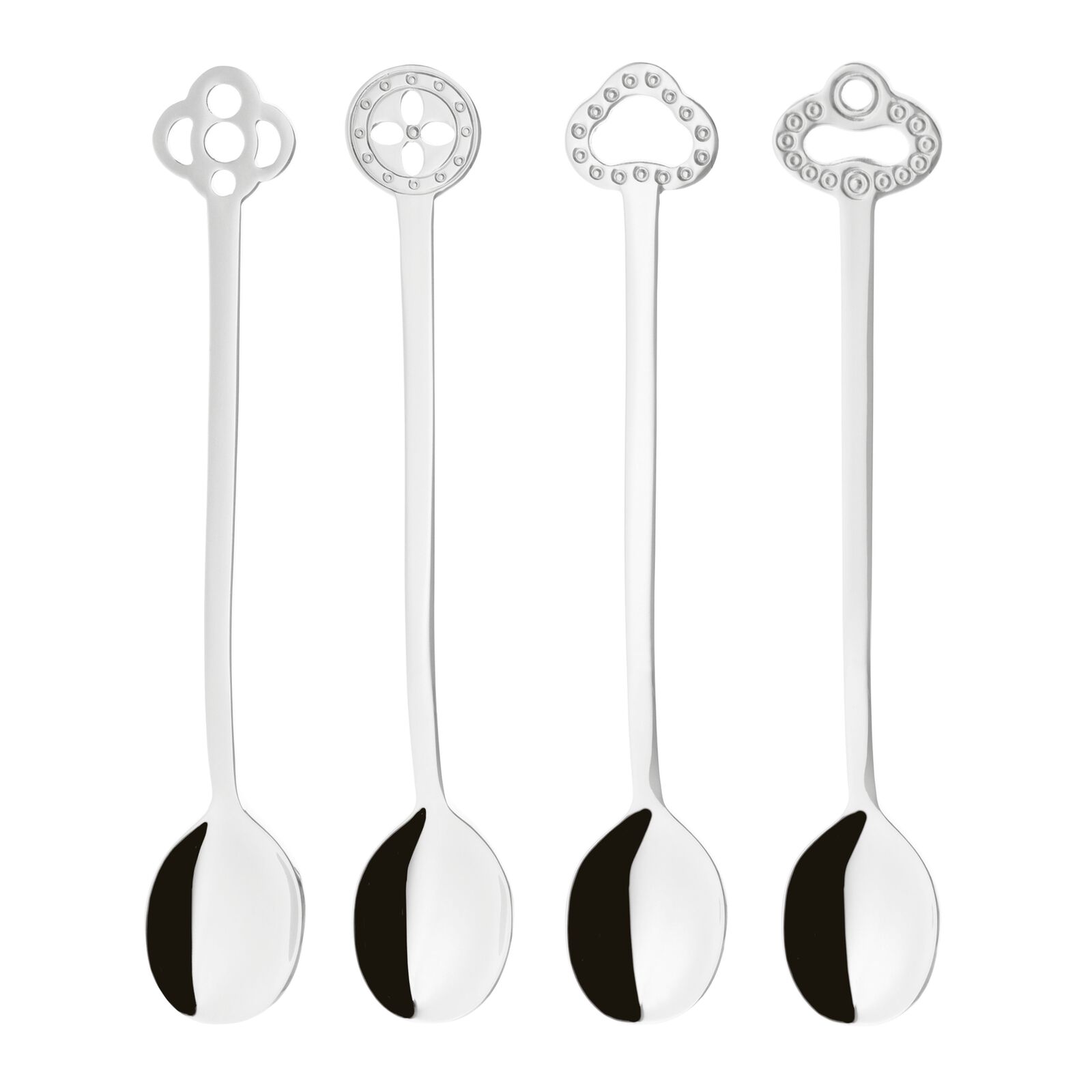 Set 4 Cucchiaini Da Caffè A Forma Di Chitarra NANHONG - In Acciaio Inox 304, Colorati, Per Dessert E Zucchero