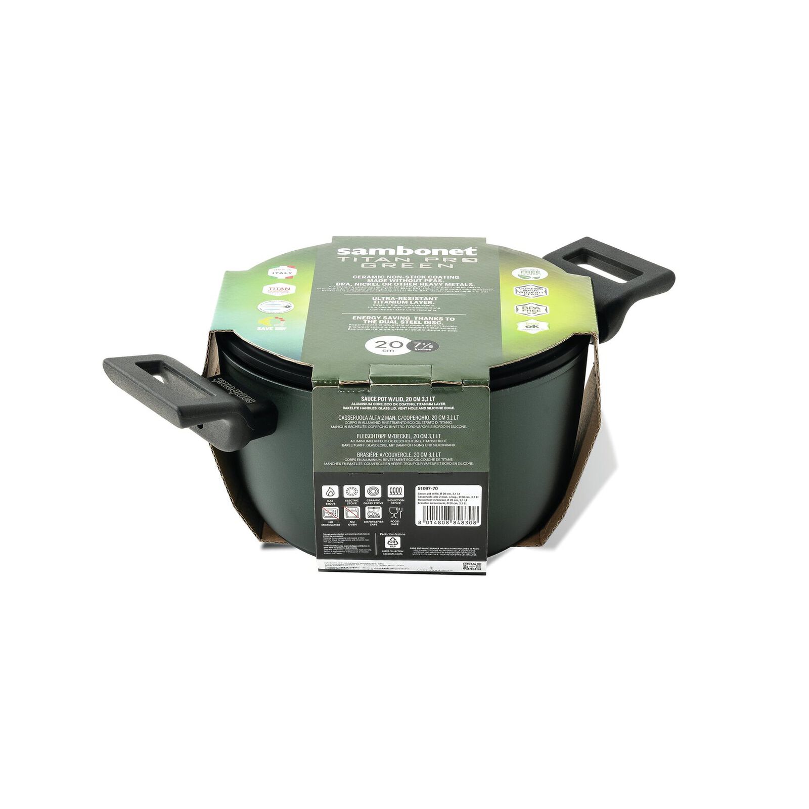 Casseruola alta 2 maniglie  image number null