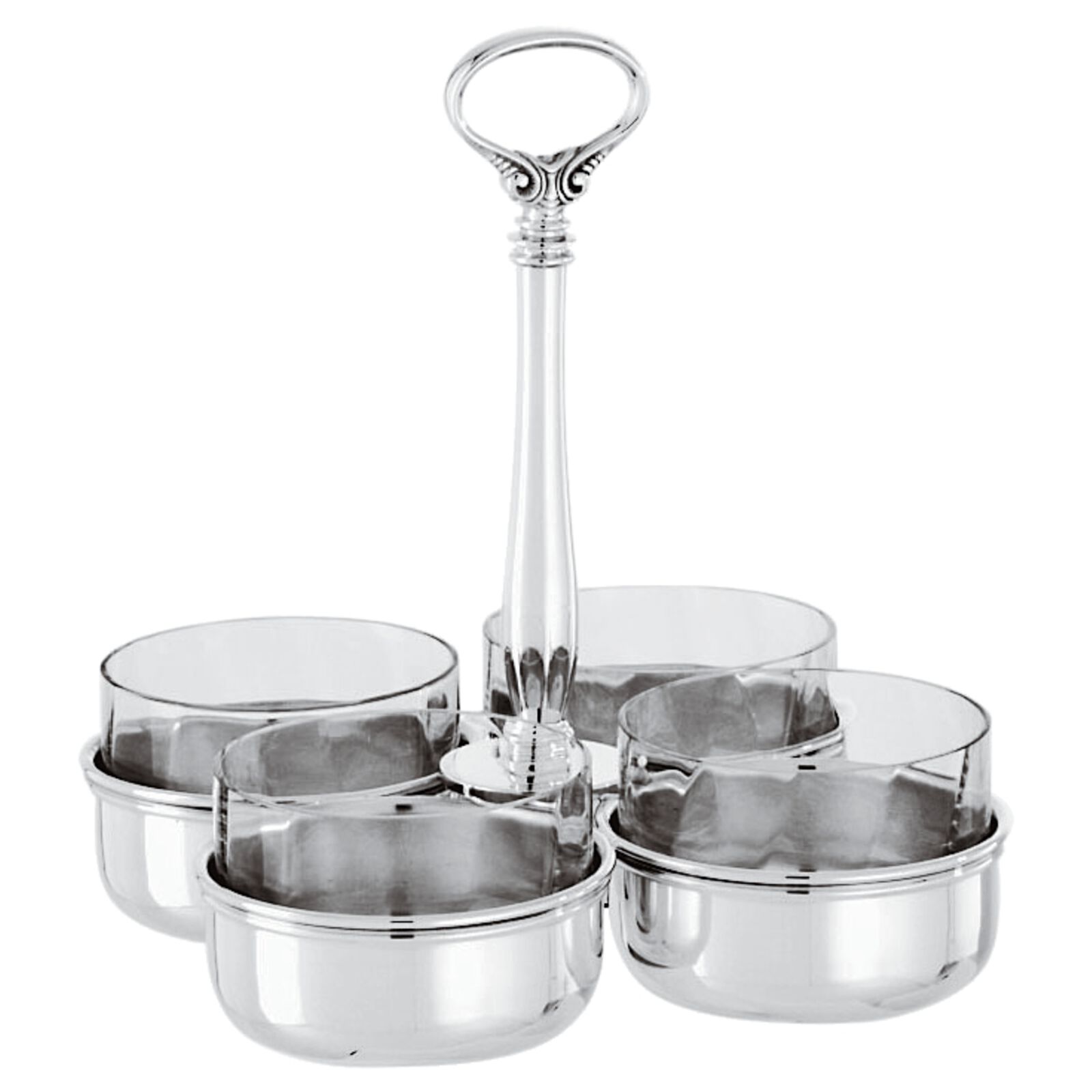 Relish dish with crystal  image number null