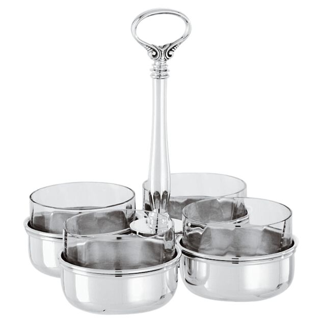 Relish dish with crystal  image number 0