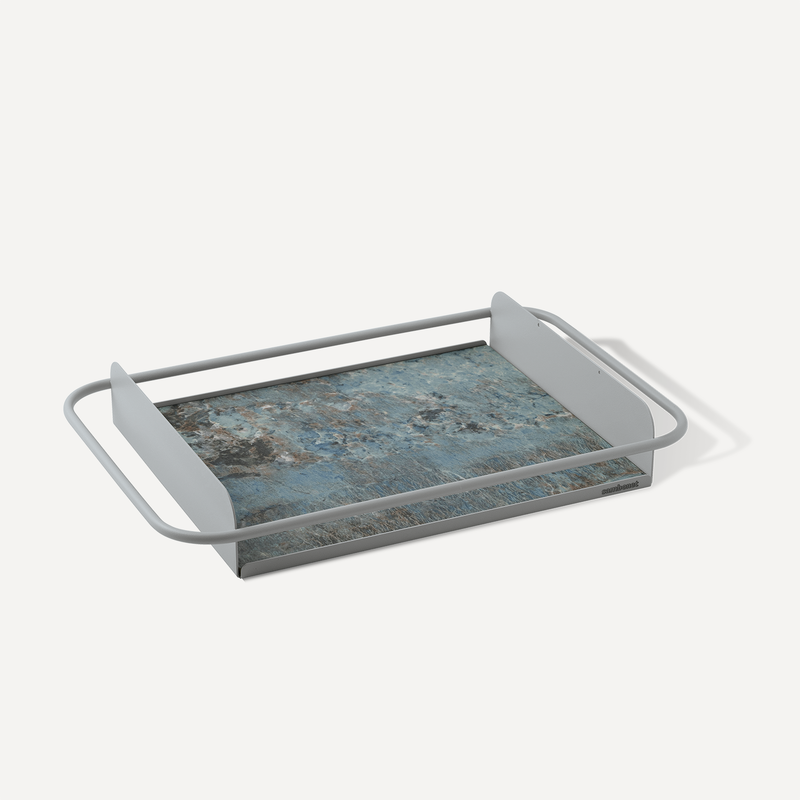 Petit plateau avec insert en gr&egrave;s