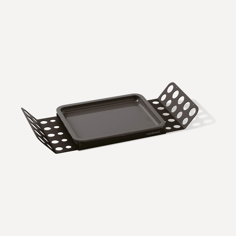 Vassoio piccolo con inserto in legno laccato
