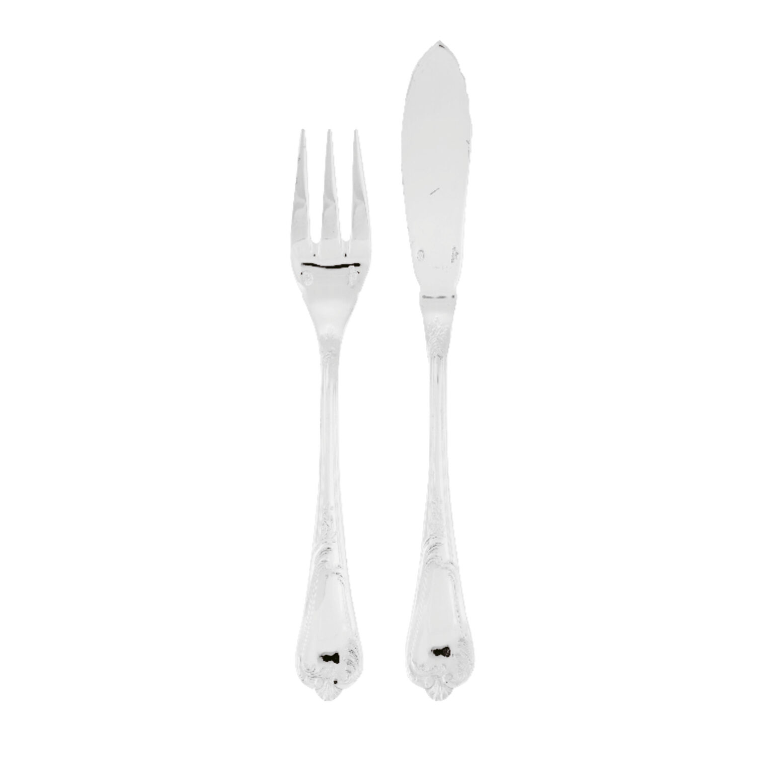 Coffret Service de 12 pièces de couverts à poissons Argenté EPNS