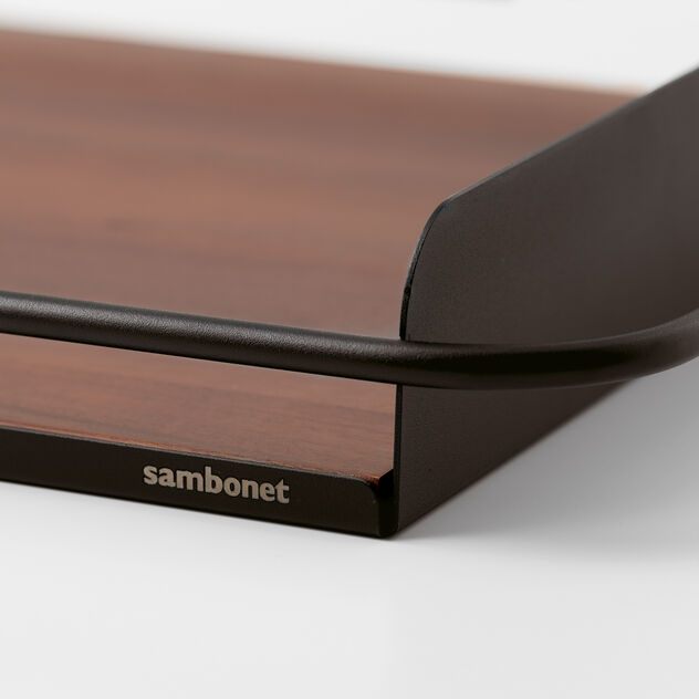 Small tray with acacia wood insert image number 1