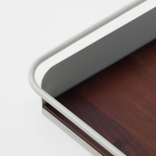 Small tray with acacia wood insert image number 2