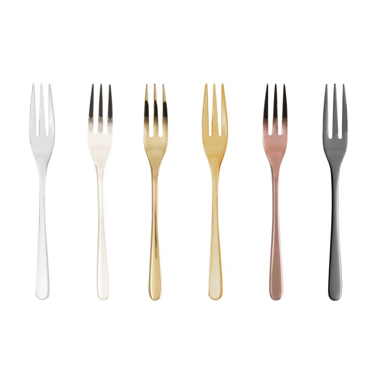6 cake forks set  image number null