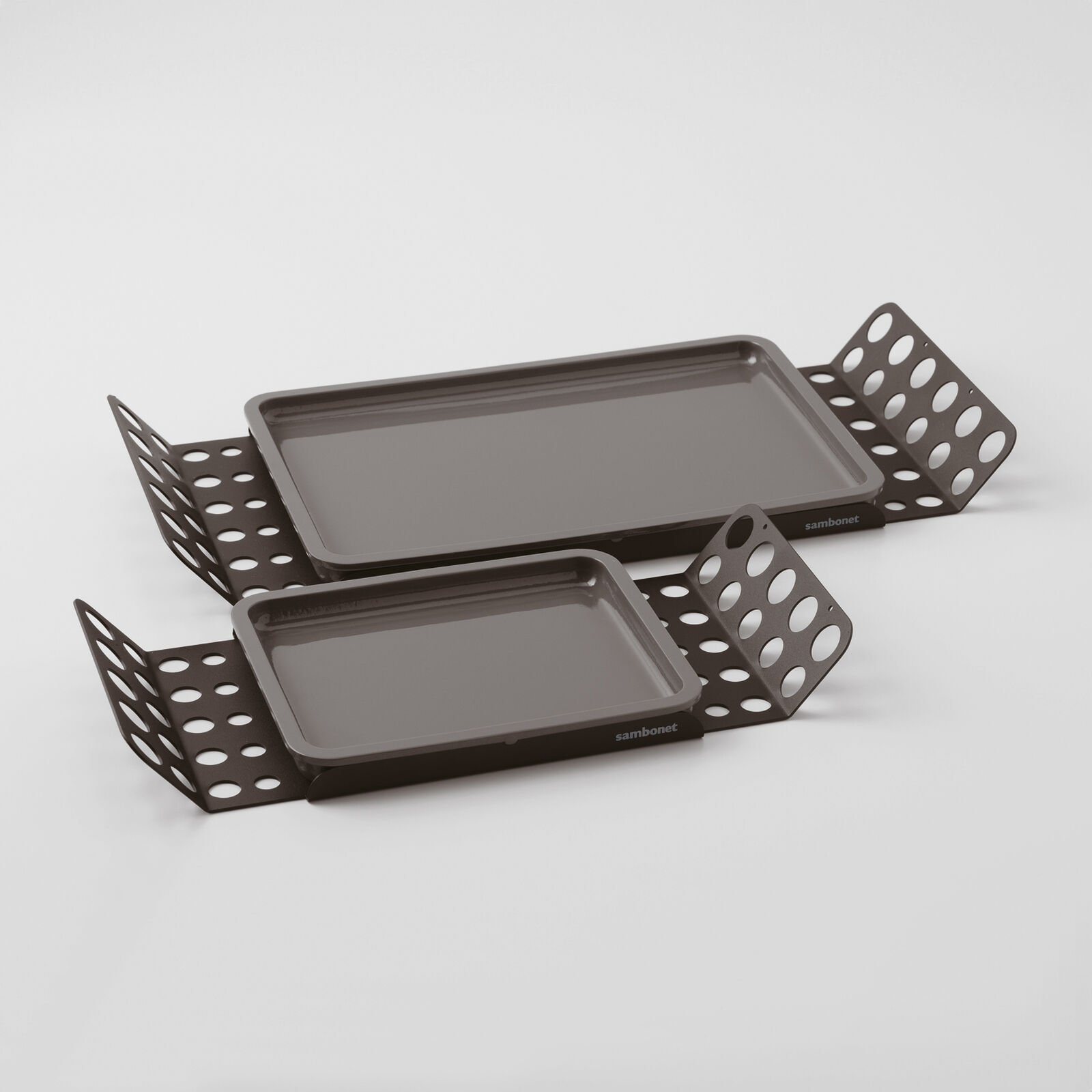 Big tray with laquered wood insert image number null