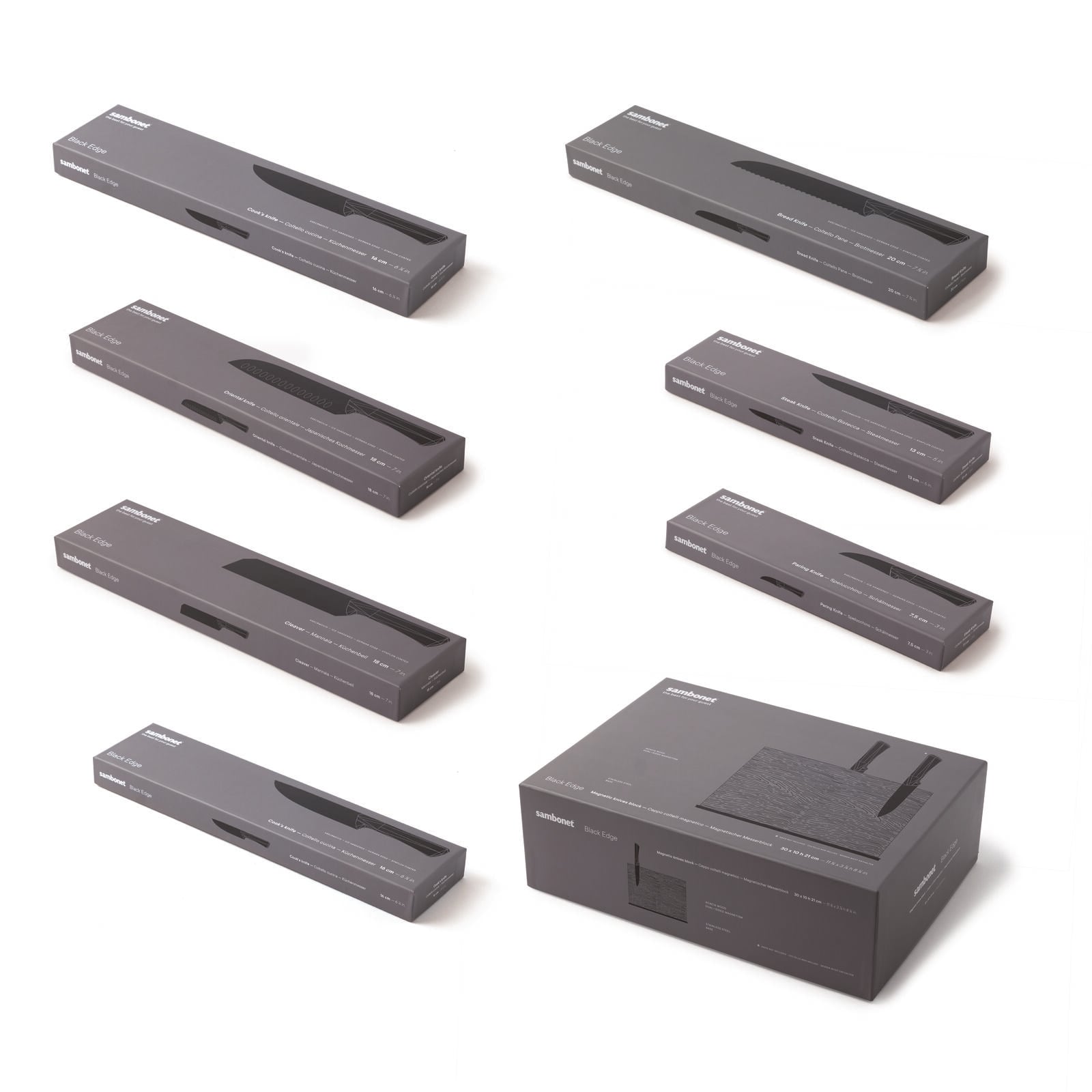 Master Block, 8-Piece Knife Block Set with 7 Kitchen Knives image number null