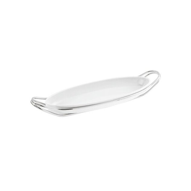 Fish dish with holder  image number 0