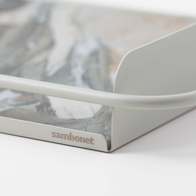 Vassoio piccolo con inserto in gres image number 1