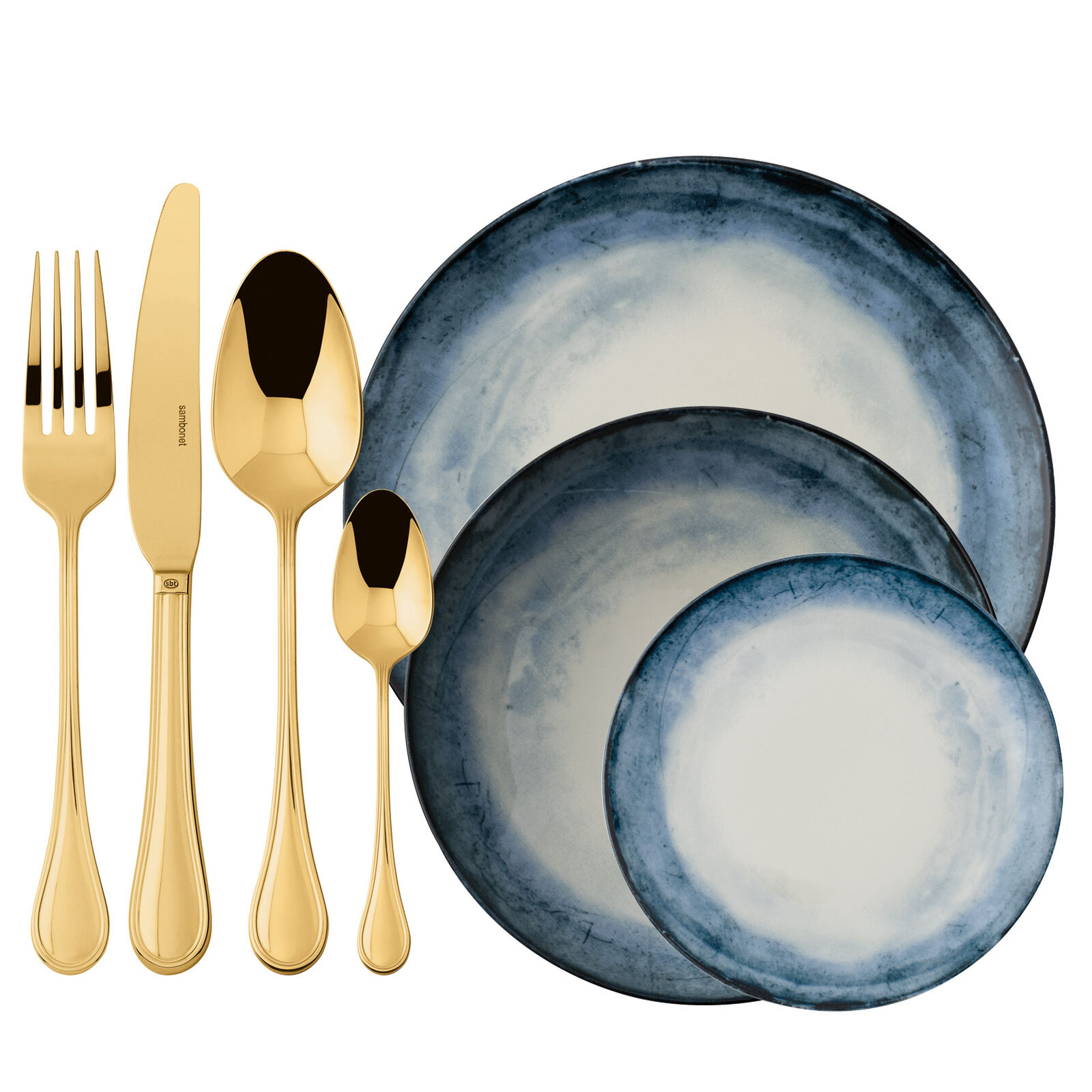 Set de couverts avec assiettes, 4 personnes image number null