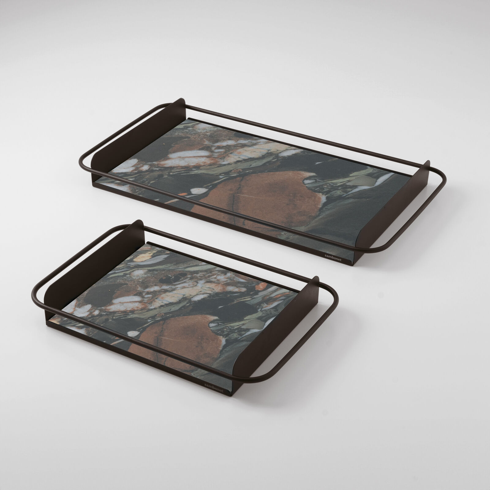 Big tray with stoneware insert image number null