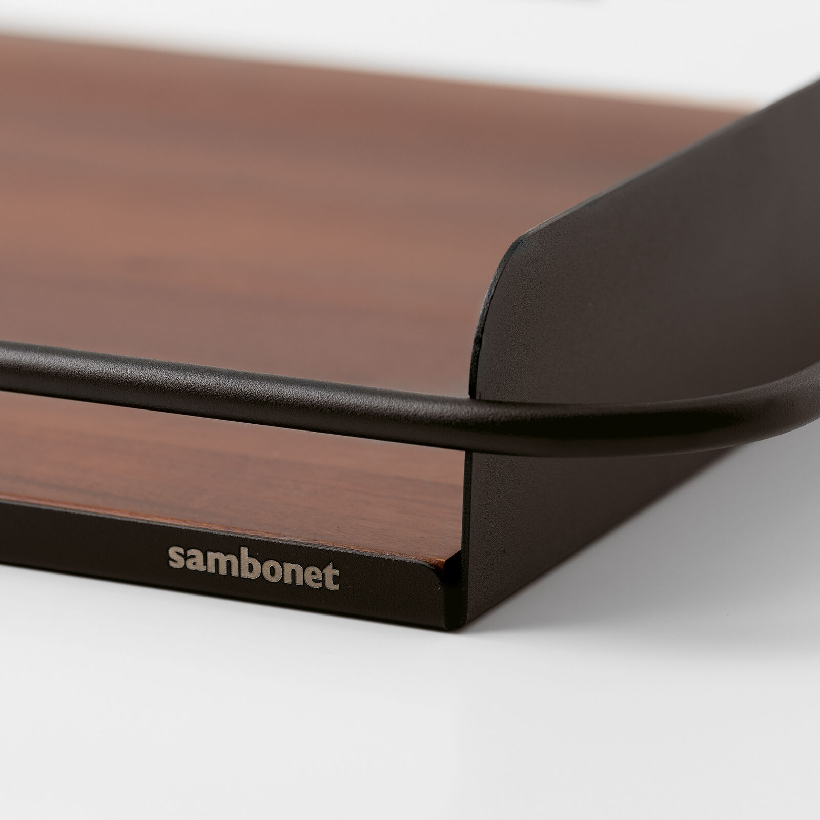 Big tray with acacia wood insert image number null